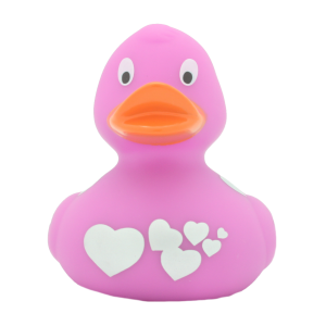 duck store san marino papera rosa con cuori argento 1