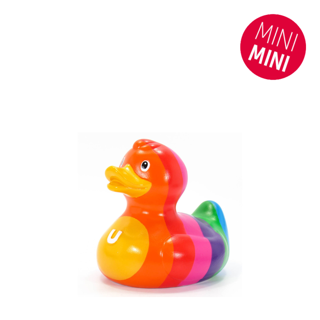 Paperella di gomma mini arcobaleno - San Marino Duck Store